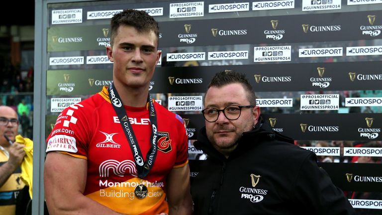 Dragons' Jared Rosser scored a hat-trick but ended on the losing side after Zebre came roaring back