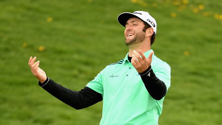 Jon Rahm thought his ball was lost until Beef came to the rescue