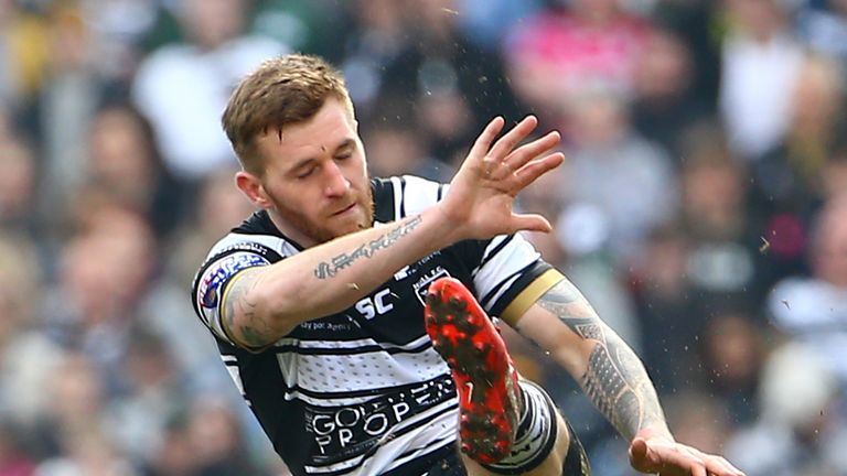 Hull FC's Marc Sneyd kicked his winning drop-goal from inside his own half