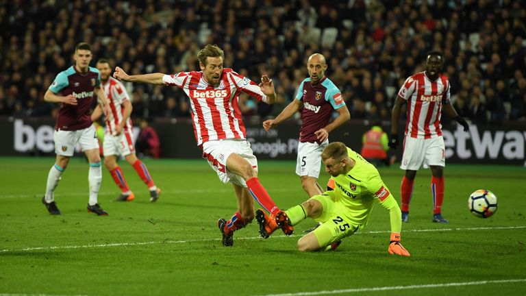 Joe Hart's latest mistake led to Peter Crouch's opener for Stoke
