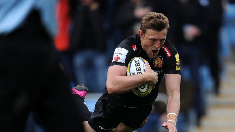 Lachie Turner scored Exeter's second try of the match