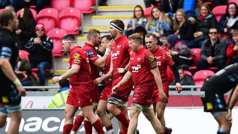 Scarlets beat Leinster in the PRO12 semi-finals last season