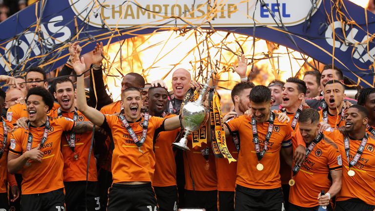 Wolves are back in the top flight after winning the Sky Bet Championship