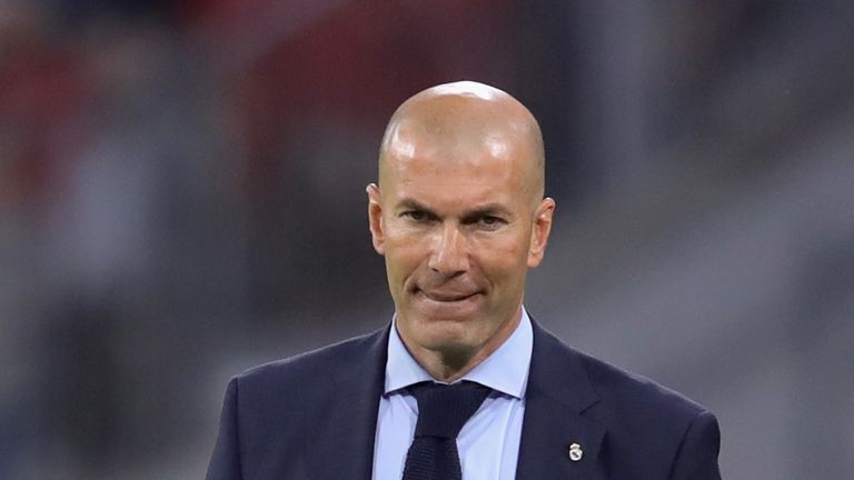 Zinedine Zidane's Real Madrid finished third in La Liga, 17 points off Barcelona.