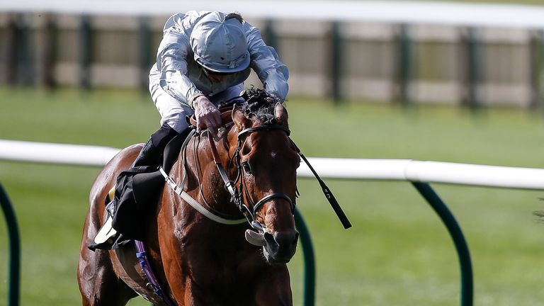 James Doyle riding Mildenberger to win the bet365 Feilden Stakes at Newmarket