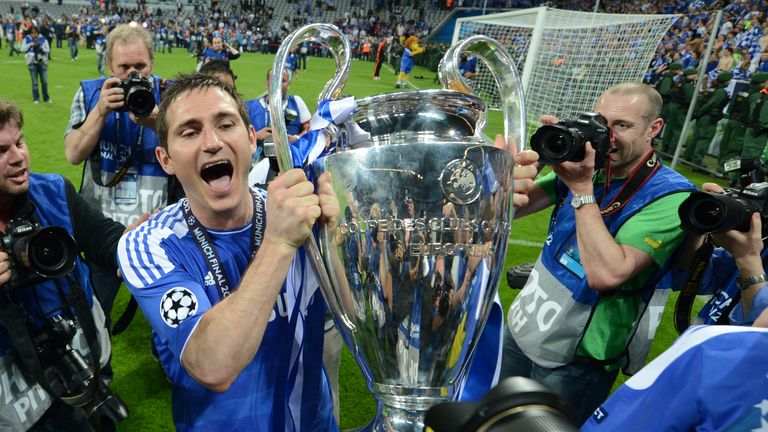 Lampard helped Chelsea win the 2012 Champions League