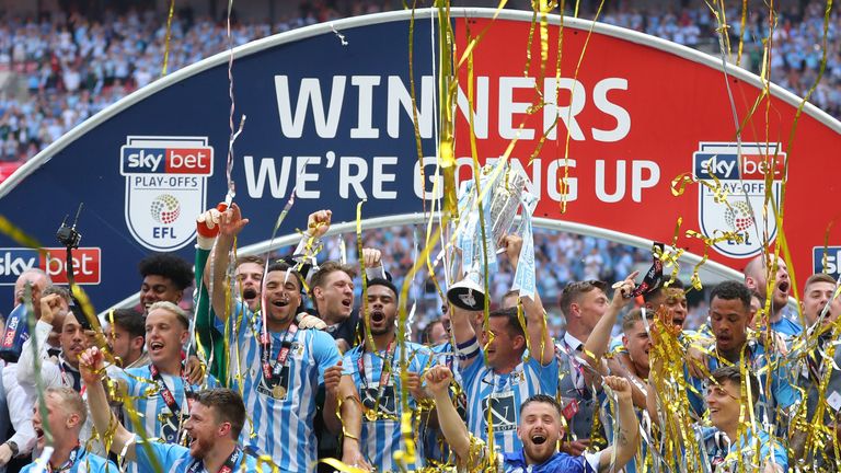 Coventry celebrate winning promotion