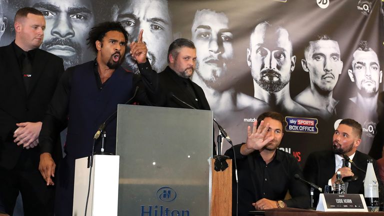 David Haye was full of venom in the opening press conference for the first fight