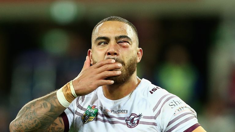 Walker was sin-binned despite suffering a broken eye-socket