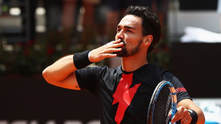 Fognini will take on Nadal in a tasty quarter-final clash on Friday