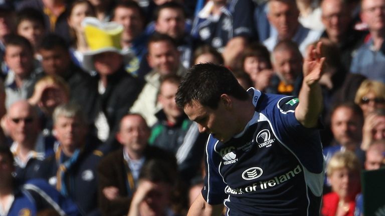 Johnny Sexton hit another memorable drop-goal from close to half-way against Leicester Tigers in the 2009 final