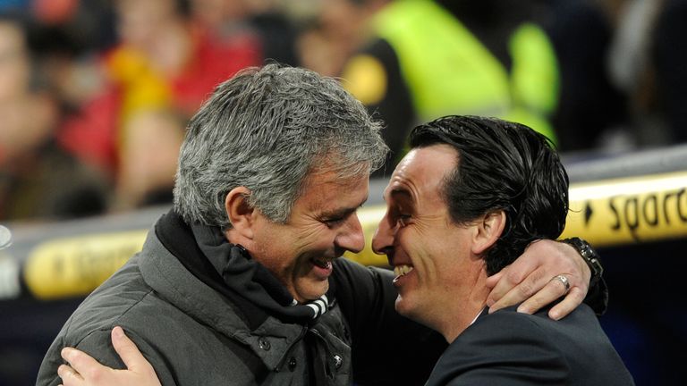 New Arsenal manager Unai Emery has failed to beat Jose Mourinho and Pep Guardiola as a manager
