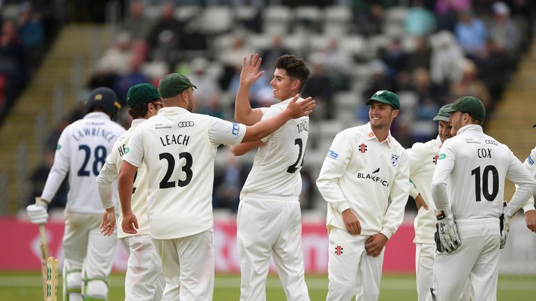 Josh Tongue took 4-45 as Worcestershire bowled Essex out for 177