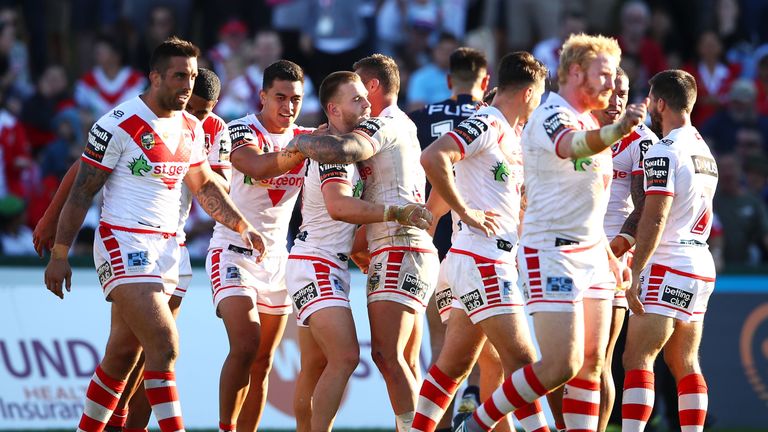 The Dragons' victory over Melbourne Storm last time out was their eighth NRL win from nine games