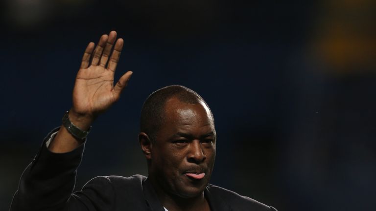 The former midfielder is given a rousing reception at Stamford Bridge