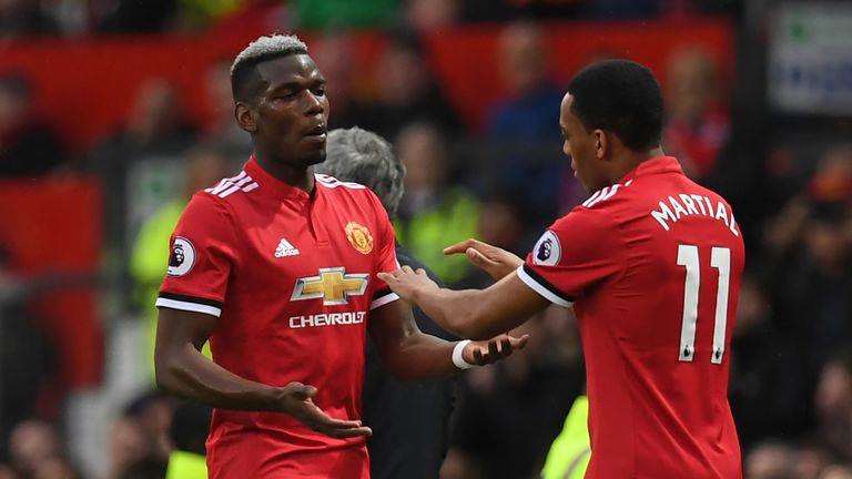 There is speculation over whether Paul Pogba and Anthony Martial will stay at United
