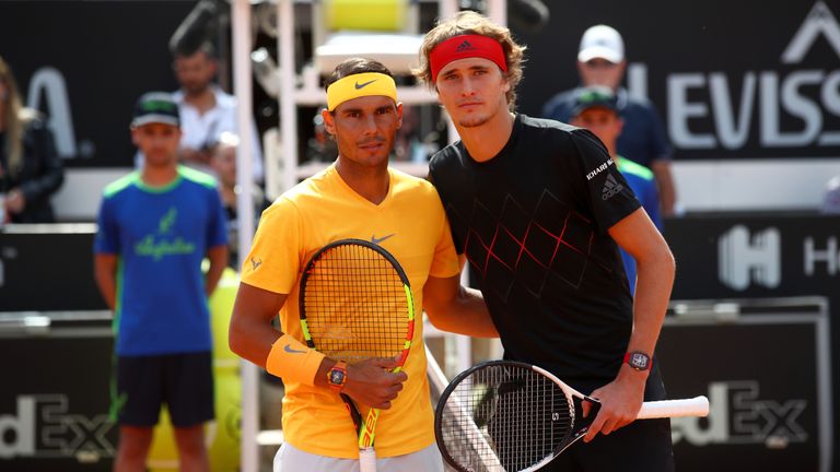Alexander Zverev took Nadal to three sets in the Rome Masters final