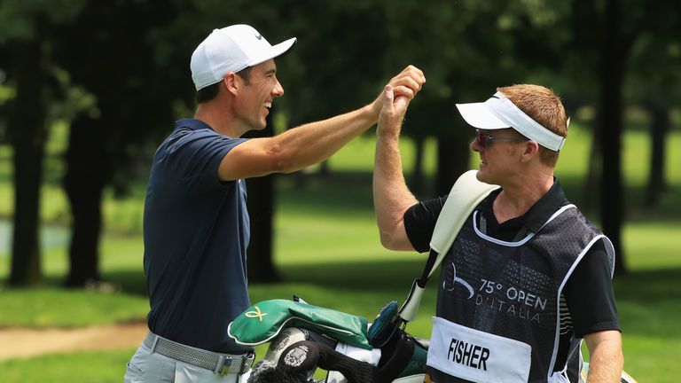 Ross Fisher finished with an eagle from 104 yards