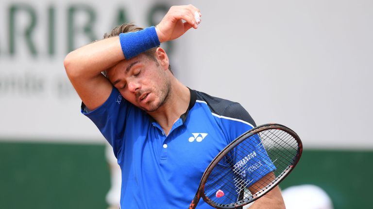 Wawrinka crashes out in first round, Djokovic progresses