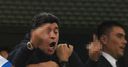 Maradona makes offensive gesture in win
