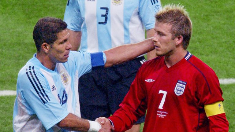 David Beckham tips England to play Argentina in World Cup final