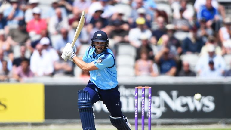 Willey smashed a hundred for Yorkshire in the Roses One-Day Cup clash against Lancashire earlier this month