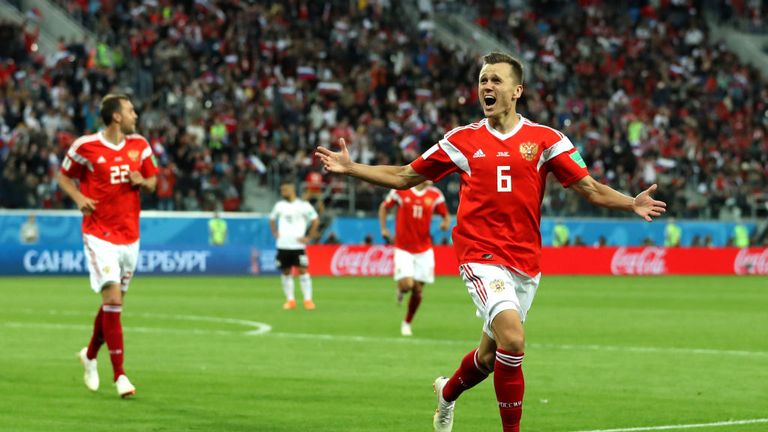 Denis Cheryshev starred for Russia at the World Cup