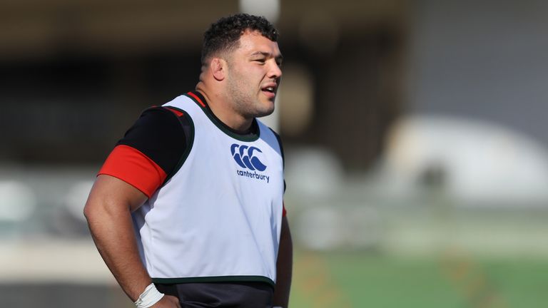 Ellis Genge injured his knee while training with England.
