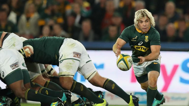 Faf de Klerk impressed at scrum-half for South Africa