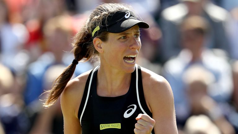 Vekic and Konta set up Nottingham rematch in semis