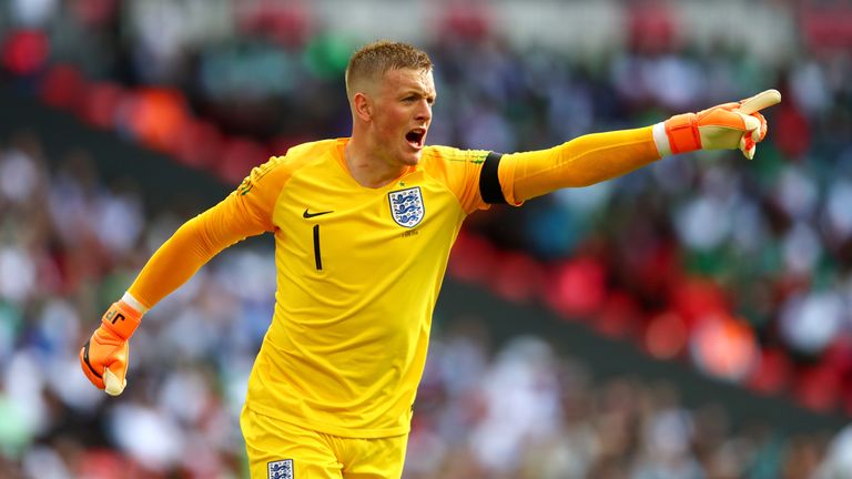 Jordan Pickford started for England against Nigeria