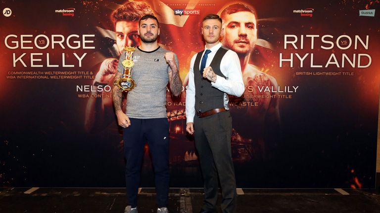 Ritson makes the third defence of his British strap against fellow unbeaten lightweight Hyland Jr