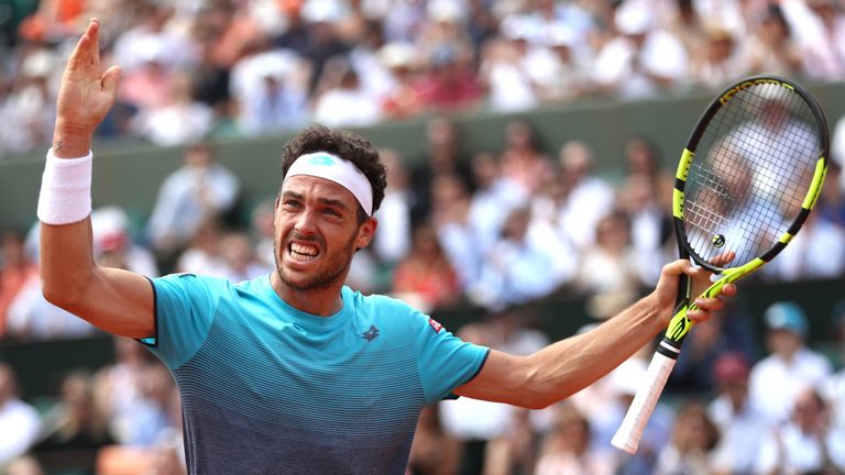 Cecchinato's fairy-tale run came to an end at the hands of Thiem