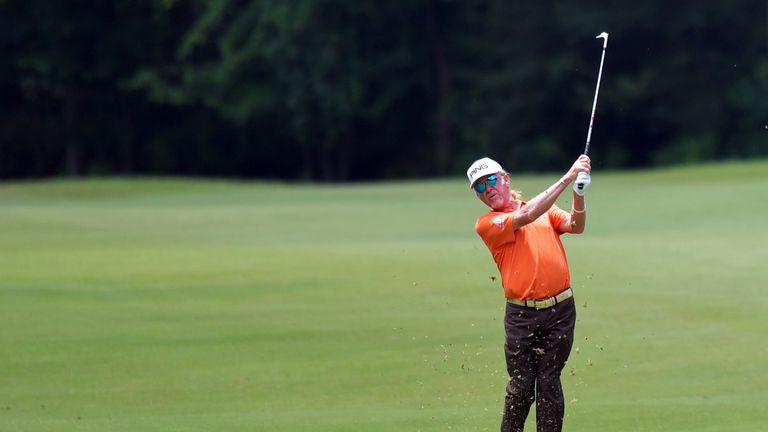Jimenez birdied five of the last eight holes in his 67