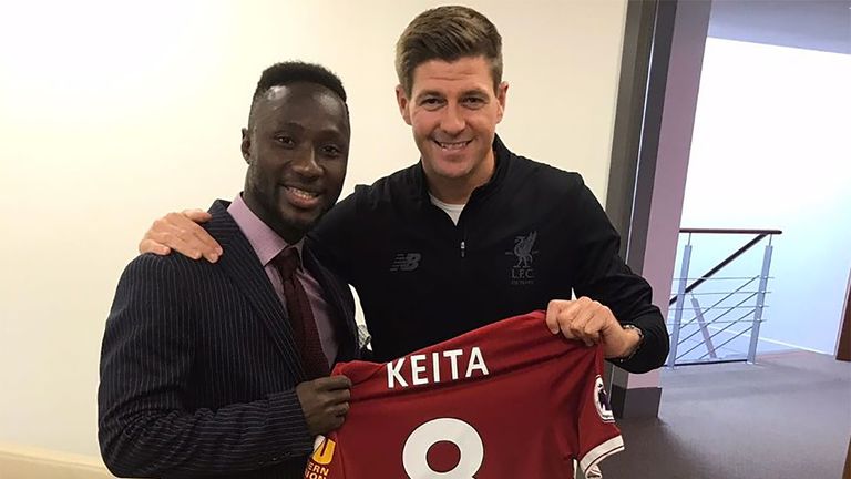 Naby Keita confirmed as Liverpool's new No 8 but puts defence first