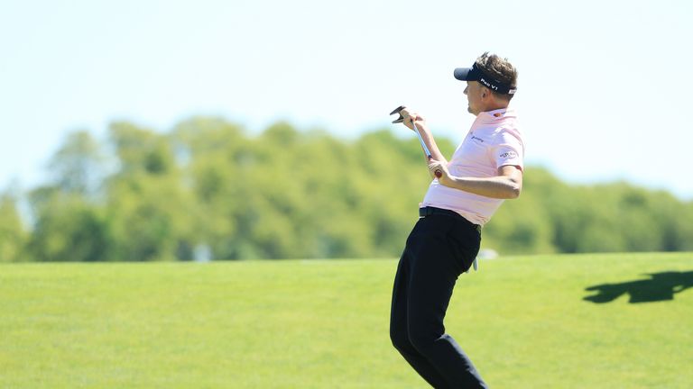 Poulter made three birdies, two of them on par-threes