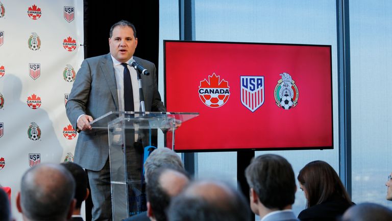 Victor Montagliani, the CONCACAF President, is helping to front the combined Canada, USA and Mexico bid
