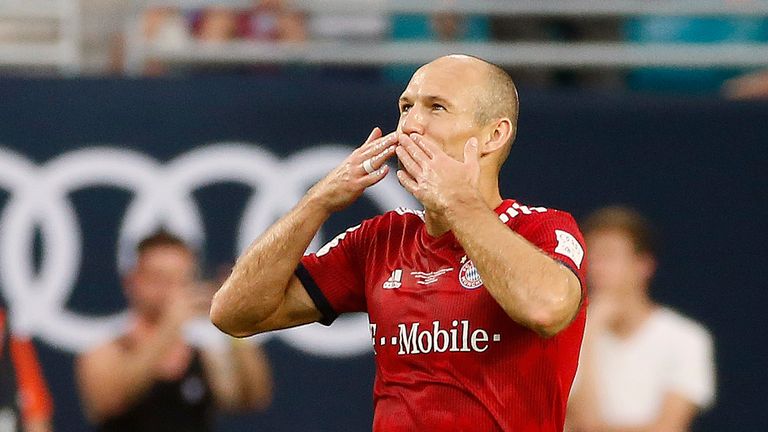 Bayern Munich's Arjen Robben scored against City