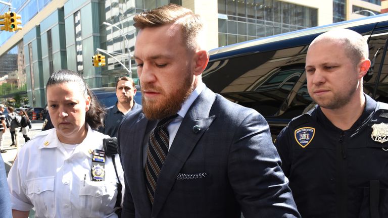 Conor McGregor pleads guilty to disorderly conduct for role in backstage melee