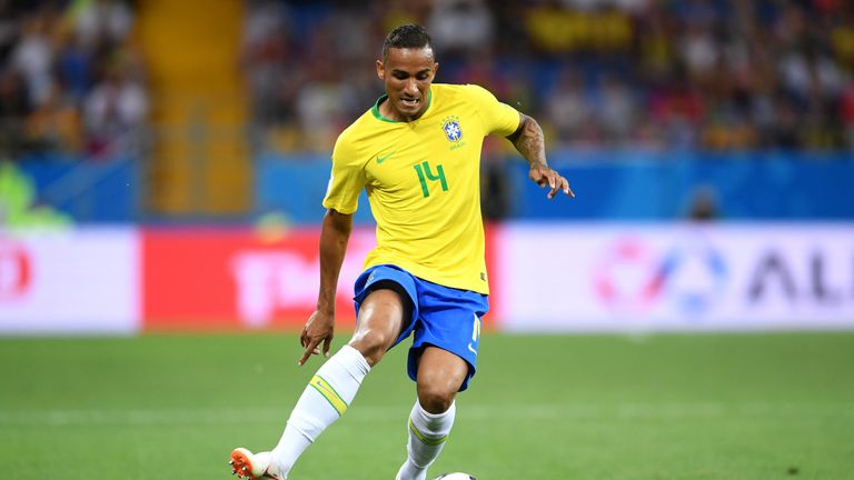 Brazil's Danilo out of World Cup with ankle ligament injury
