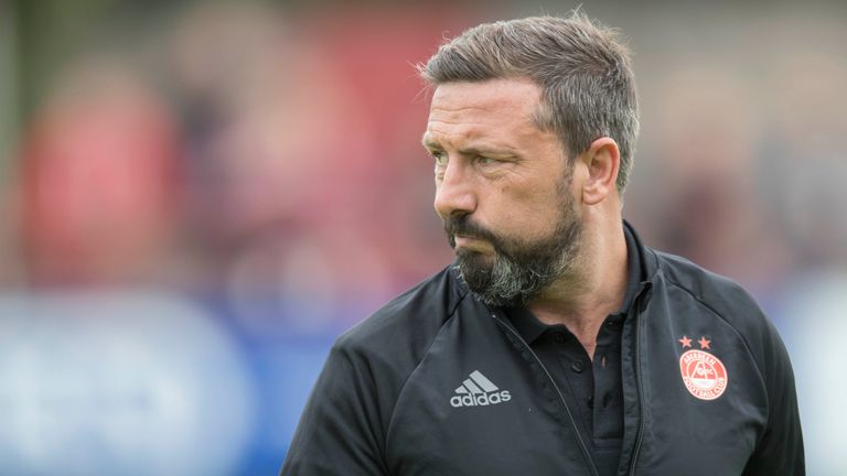 Derek McInnes' Aberdeen face Burnley on Thursday