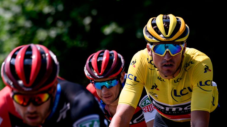 Greg Van Avermaet retained his yellow jersey