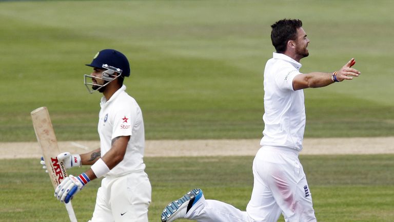 Virat Kohli has been fired by Anderson four times during the 2014 series