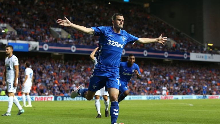 Jamie Murphy opened the scoring for Rangers in the first half