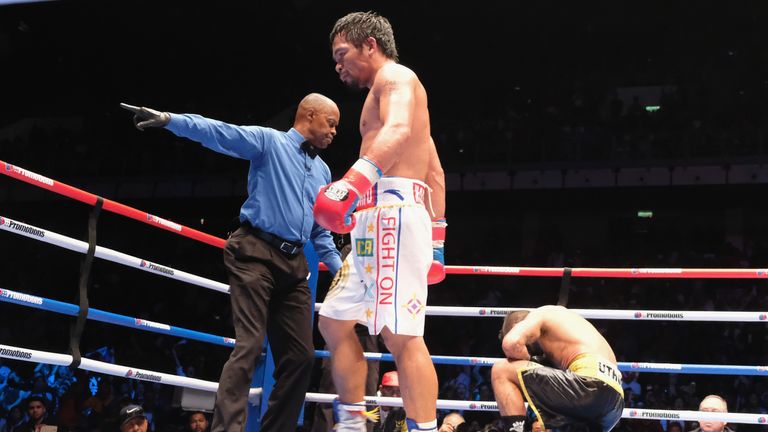 Pacquiao claimed his first knockout win in nine years