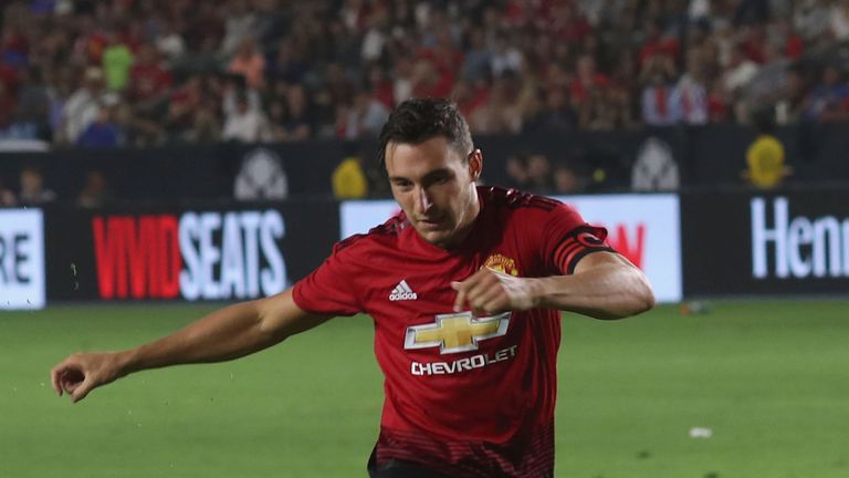 Matteo Darmian captained Manchester United in their pre-season friendly against AC Milan
