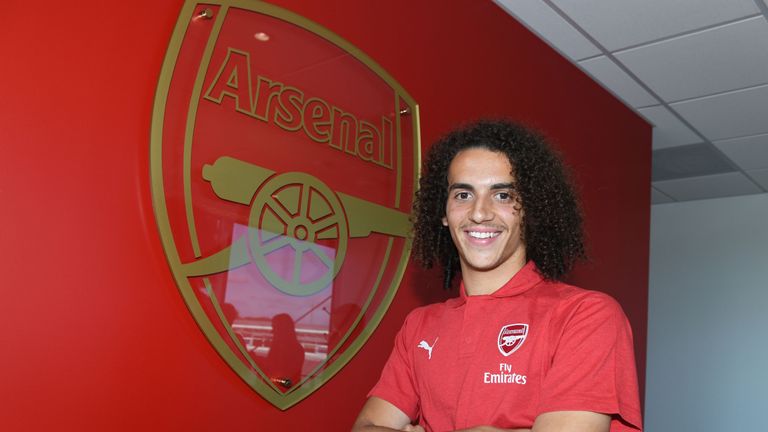 Arsenal have unveiled new signing Matteo Guendouzi