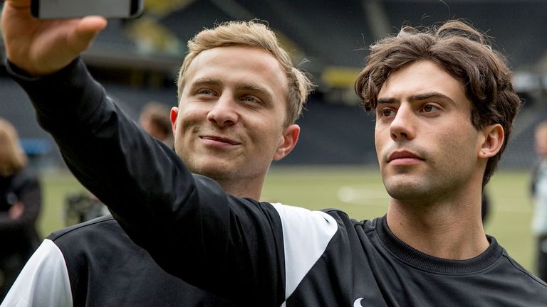 Altaras (right) says he would like to see professional football clubs consider showing the movie to their players