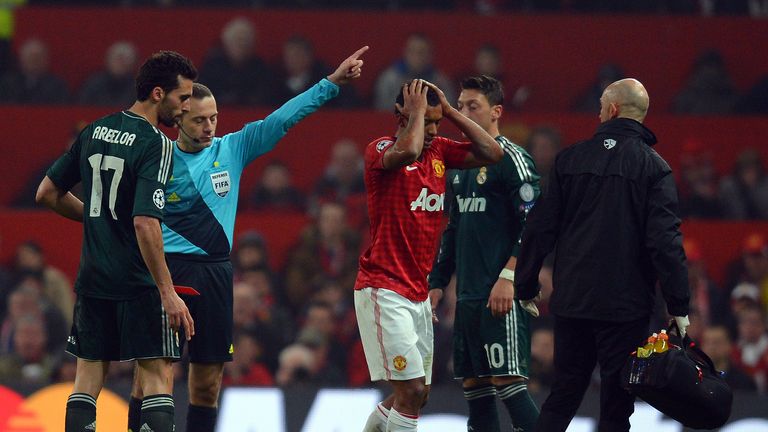 Cuneyt Cakir angered Sir Alex Ferguson after sending off Nani in a Champions League match in 2013