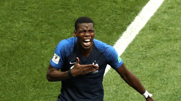   Paul Pogba scored third place in France in the World Cup Final 